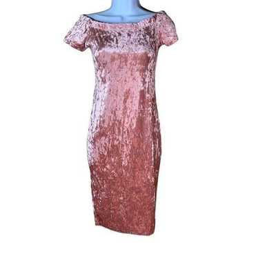 Vintage Privy pink velvet dress