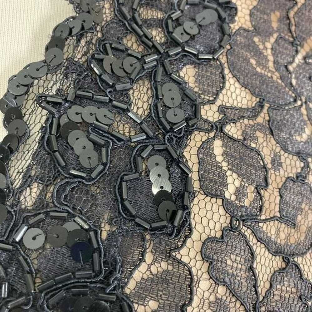 Tadashi Lillie Rubin M Black Lace Pencil Dress Ev… - image 11