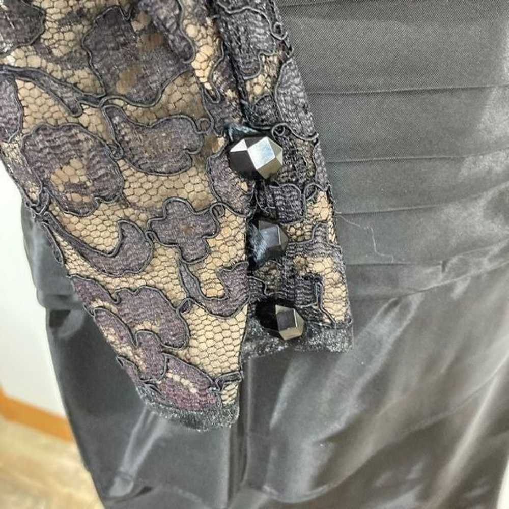 Tadashi Lillie Rubin M Black Lace Pencil Dress Ev… - image 7