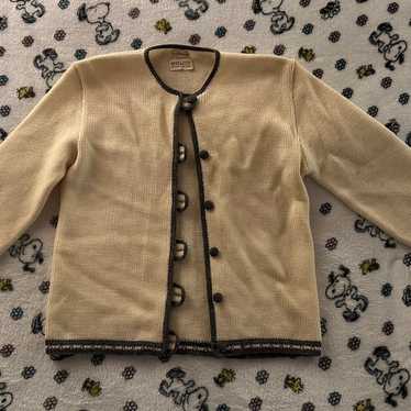 Vintage 1950s 1960s Evan-Picone 100% Wool Cardigan