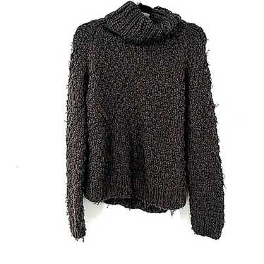 Chelsea and Theodore gray chunky knit soft sweater