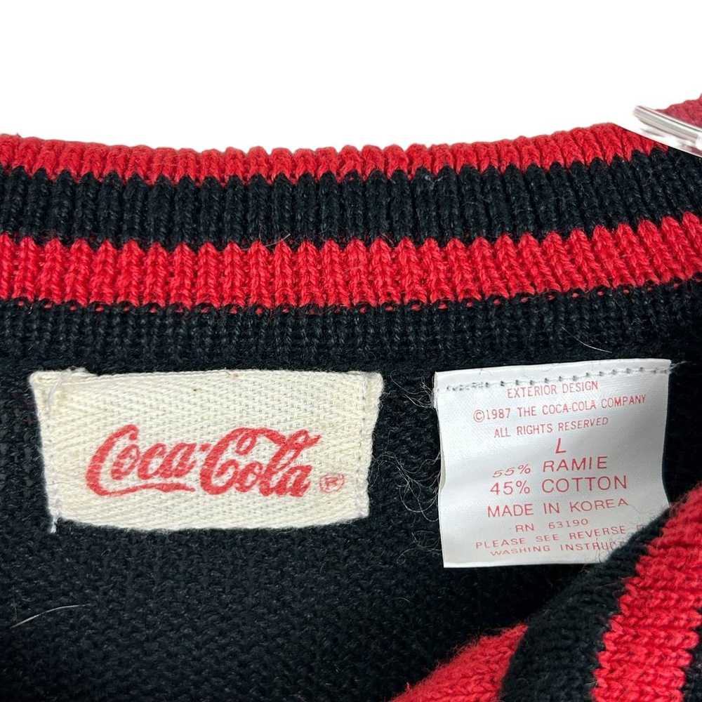 Vintage Coca Cola Vintage 1987 Collared Long Slee… - image 5