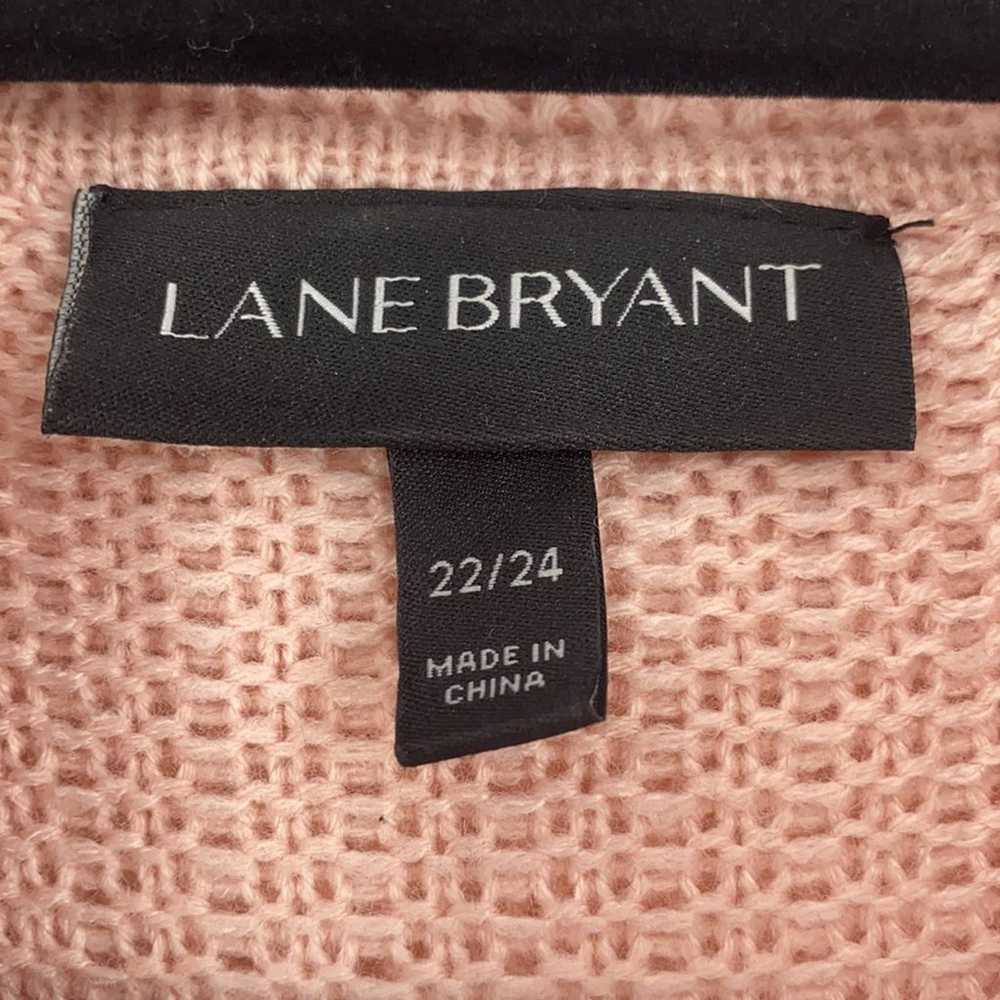 Lane Bryant black pink chunky knit sweater size 2… - image 4