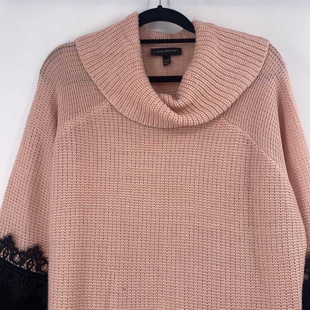 Lane Bryant black pink chunky knit sweater size 2… - image 6