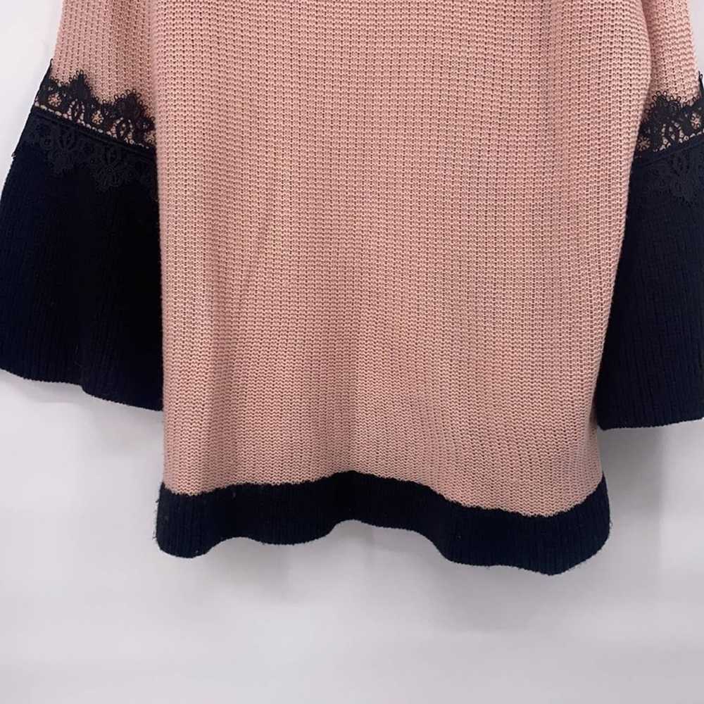 Lane Bryant black pink chunky knit sweater size 2… - image 7