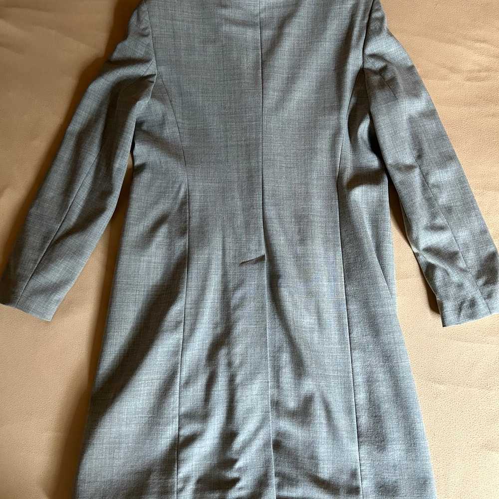 Inque Vintage Poly/Wool/Lycra Blend 3/4 Grey Blaz… - image 8