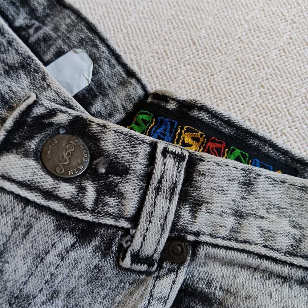 Sasson vintage acid wash jeans 12" waist "5" - image 4