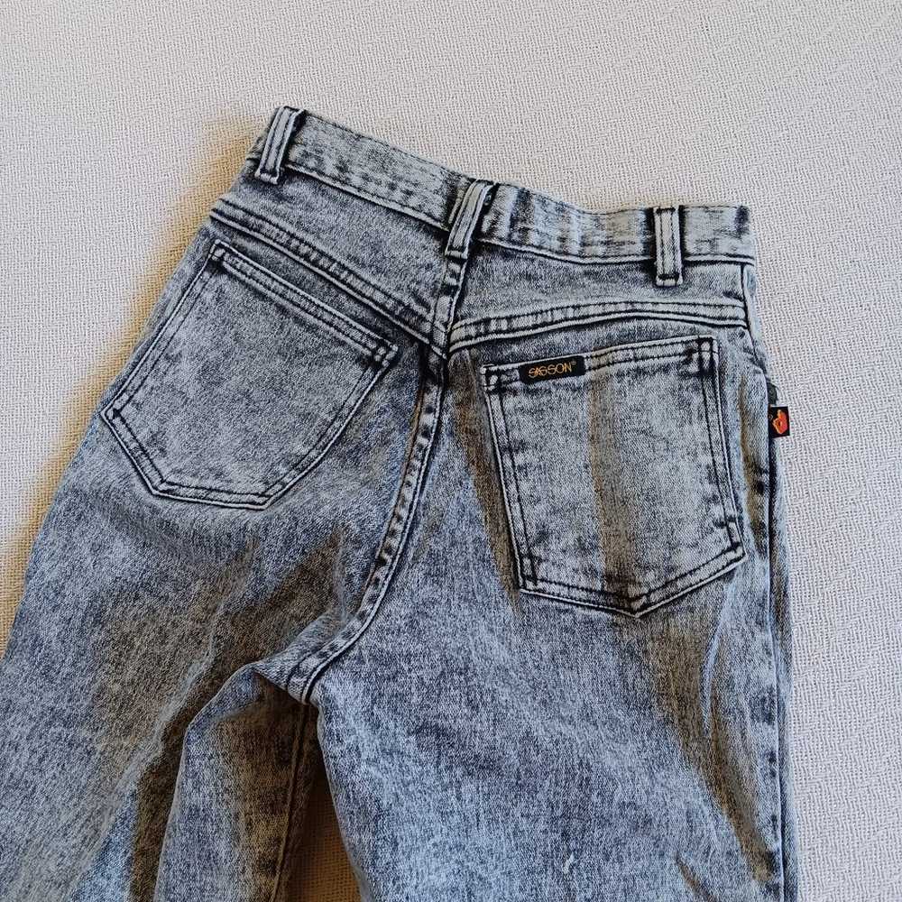 Sasson vintage acid wash jeans 12" waist "5" - image 8