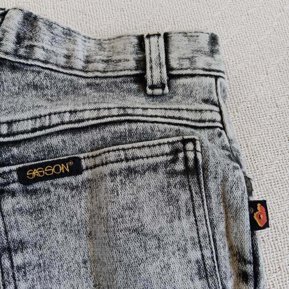 Sasson vintage acid wash jeans 12" waist "5" - image 9
