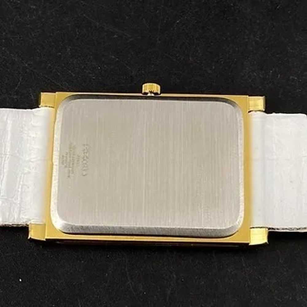 Vintage Style Seiko Quartz Mens Gold Watch & Whit… - image 8