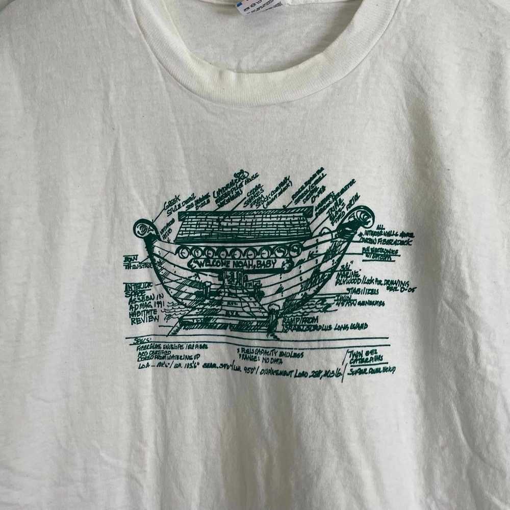 Vintage Single stitch noah ark art t-shirt size XL - image 2