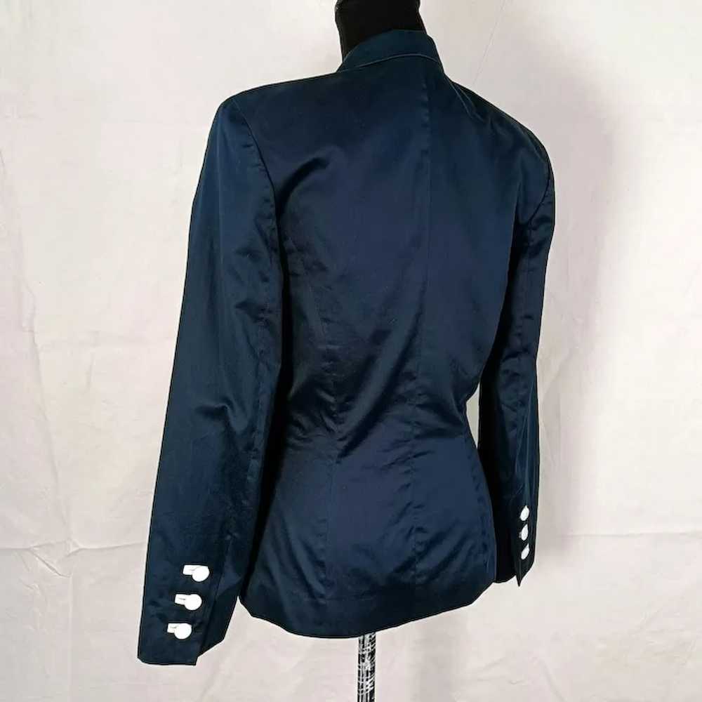 Kenzo vintage 90s skirt suit blue and white - image 7