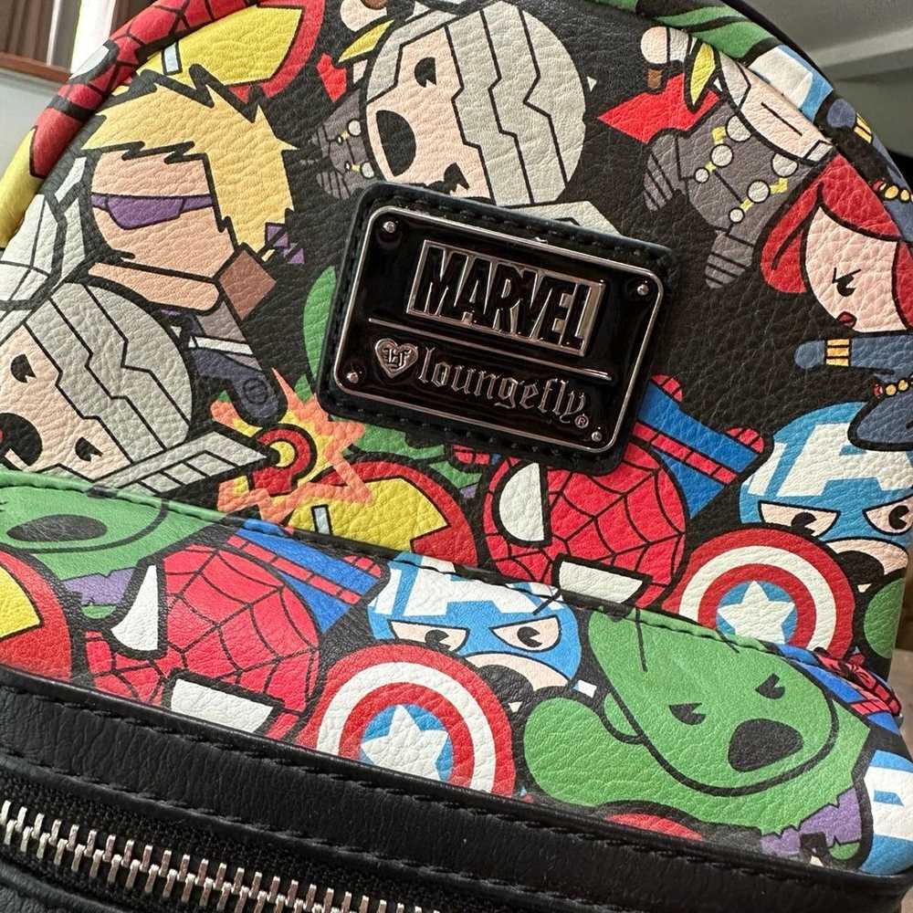 Marvel Loungefly Avengers Mini Backpack Like New - image 5
