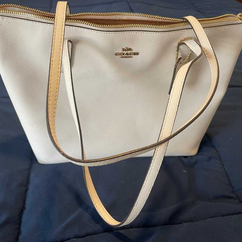 White Coach Handbag - image 2