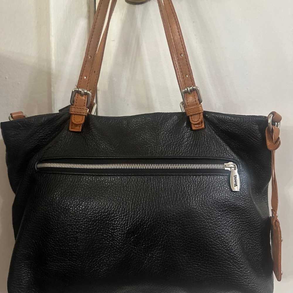 Valentina Italian Pebbled Leather Shoulder Bag - image 1