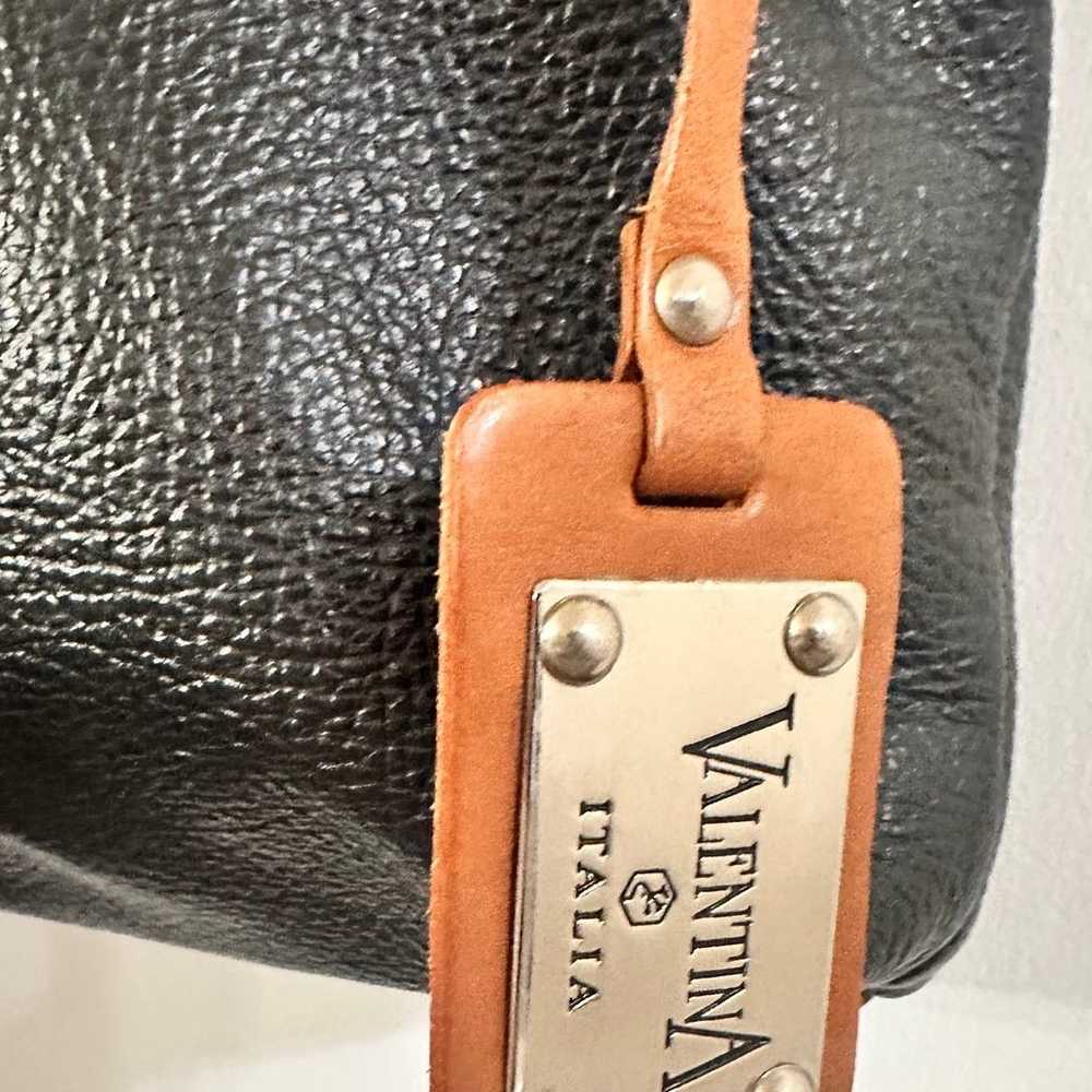 Valentina Italian Pebbled Leather Shoulder Bag - image 2