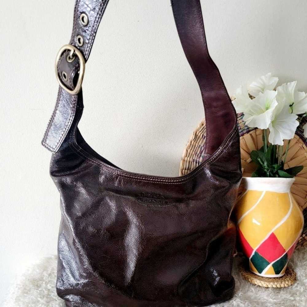Like new Coach vintage style crossbody bag brown - image 3