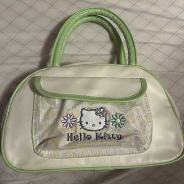 green rare hello kitty 2008 purse
