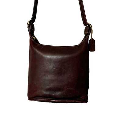 Vintage COACH Whitney Mahogany Leather Duffle Sac… - image 1