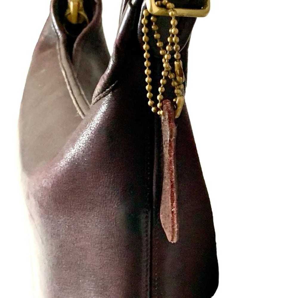 Vintage COACH Whitney Mahogany Leather Duffle Sac… - image 4