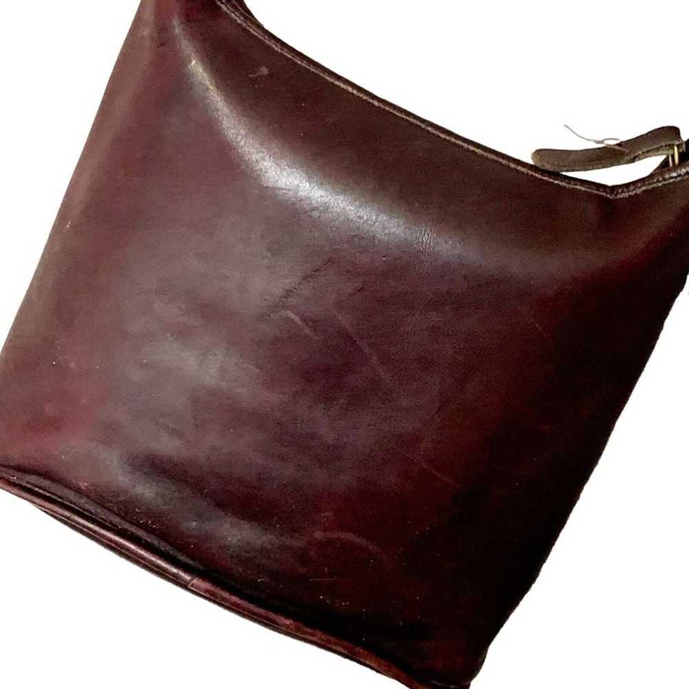 Vintage COACH Whitney Mahogany Leather Duffle Sac… - image 7