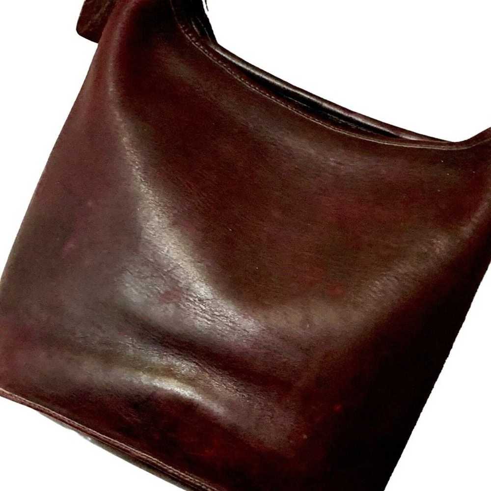 Vintage COACH Whitney Mahogany Leather Duffle Sac… - image 8