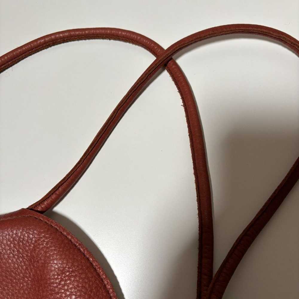 ARE Studio Leather Disc Bag in Cognac Brown Minim… - image 4