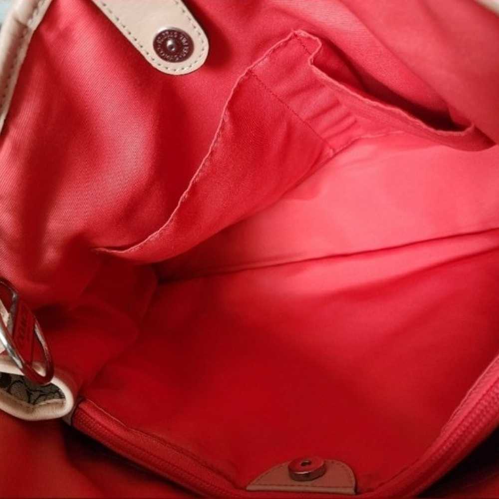 Coach Signature Orange Stripe Shoulder Bag F26130 - image 5