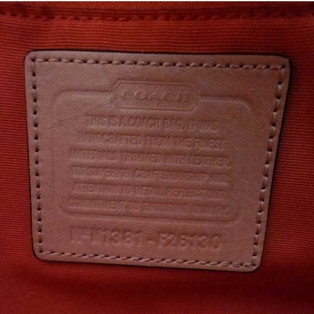 Coach Signature Orange Stripe Shoulder Bag F26130 - image 8