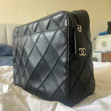 Vintage Black Leather Chanel Bag