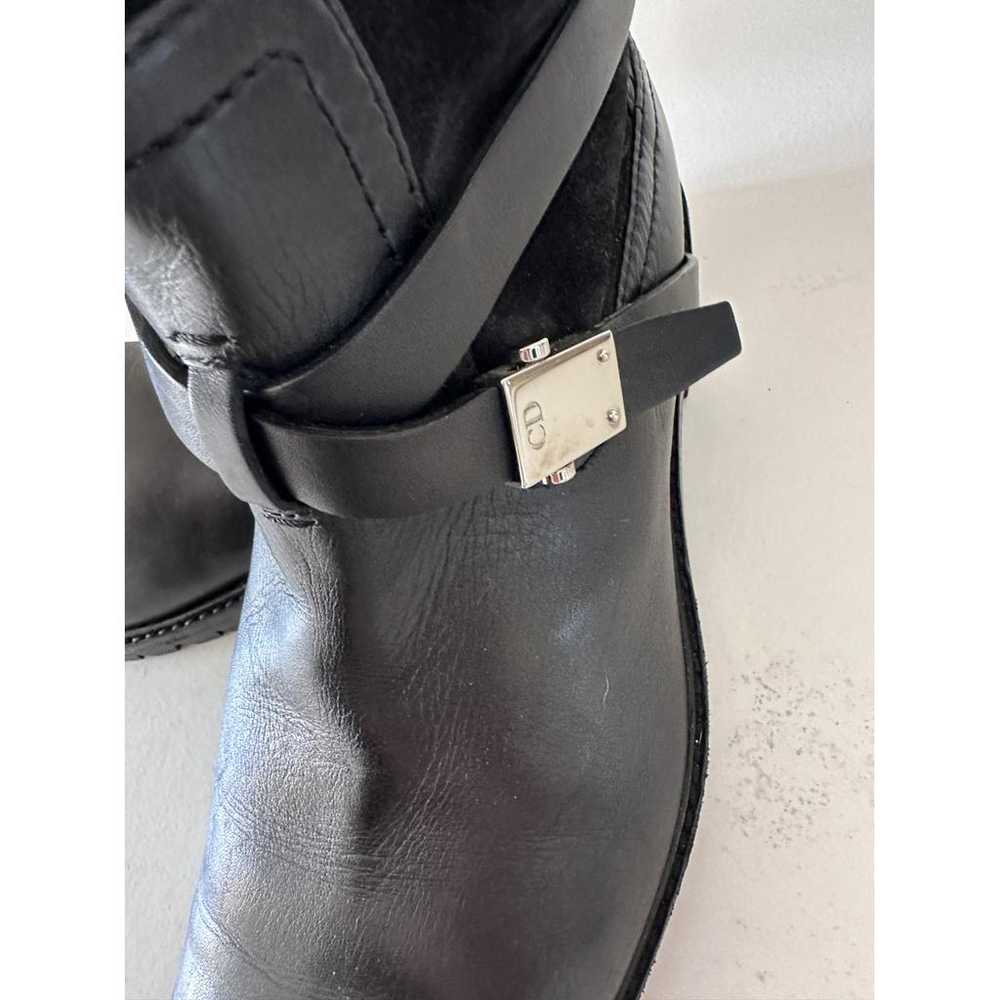 Dior Leather biker boots - image 4