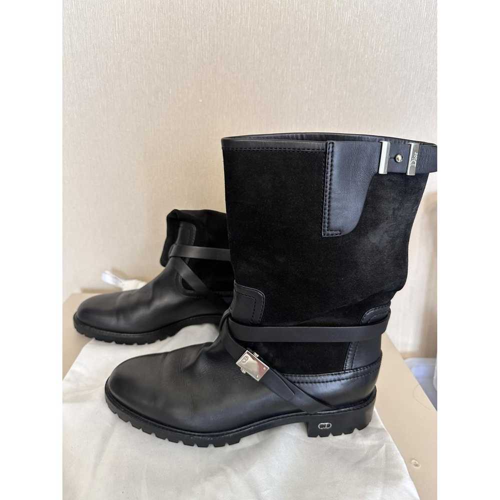 Dior Leather biker boots - image 8