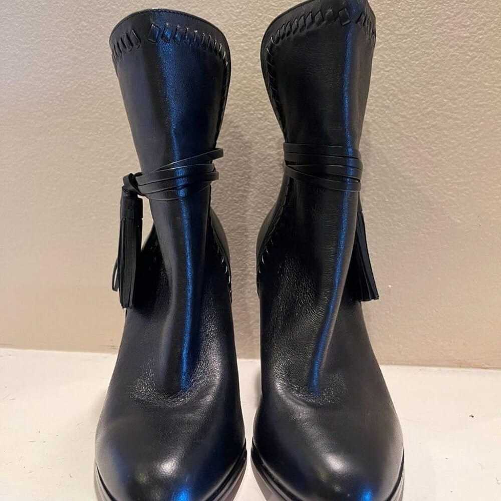 Coach Jessie Napa Leather black heeled booties/bo… - image 2