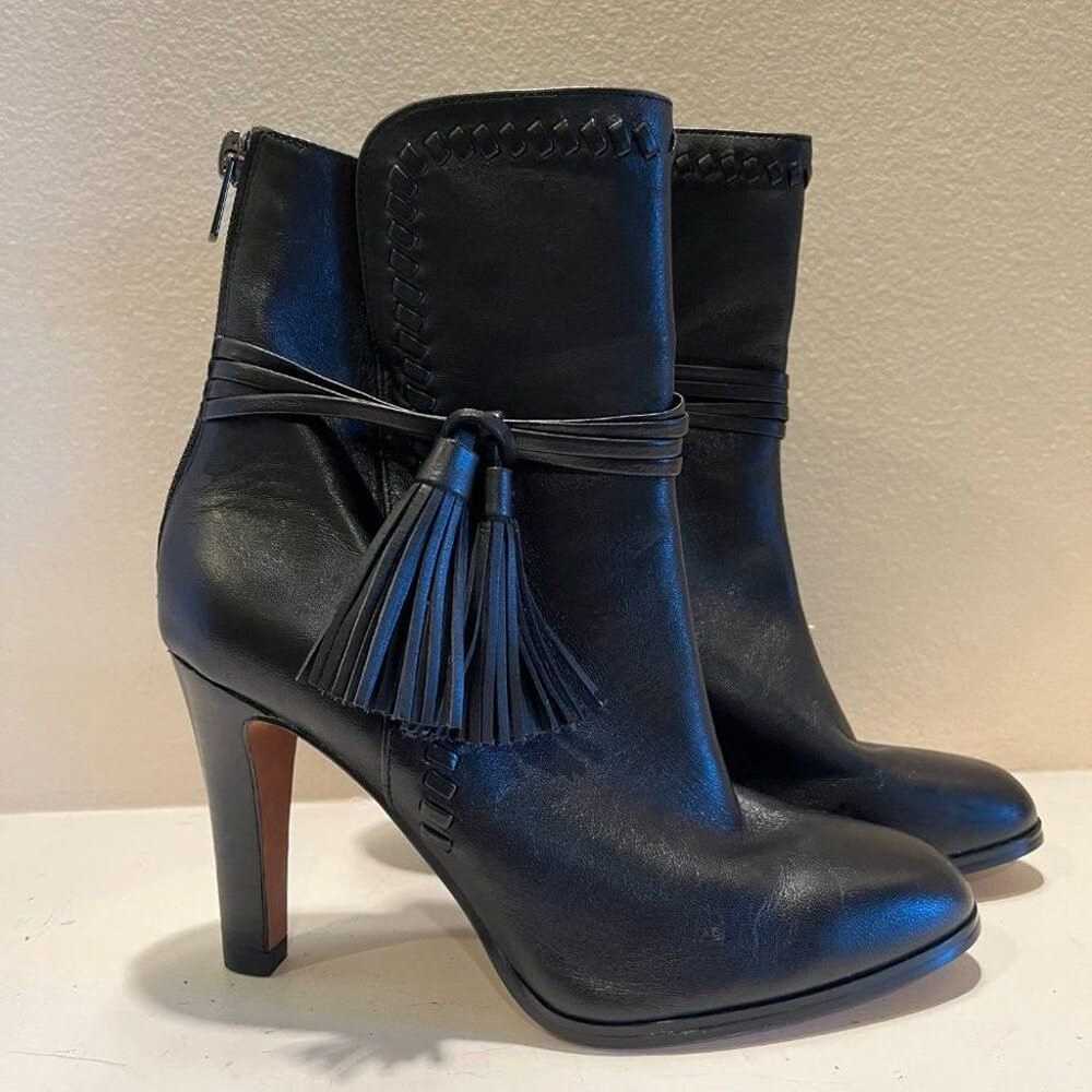 Coach Jessie Napa Leather black heeled booties/bo… - image 7