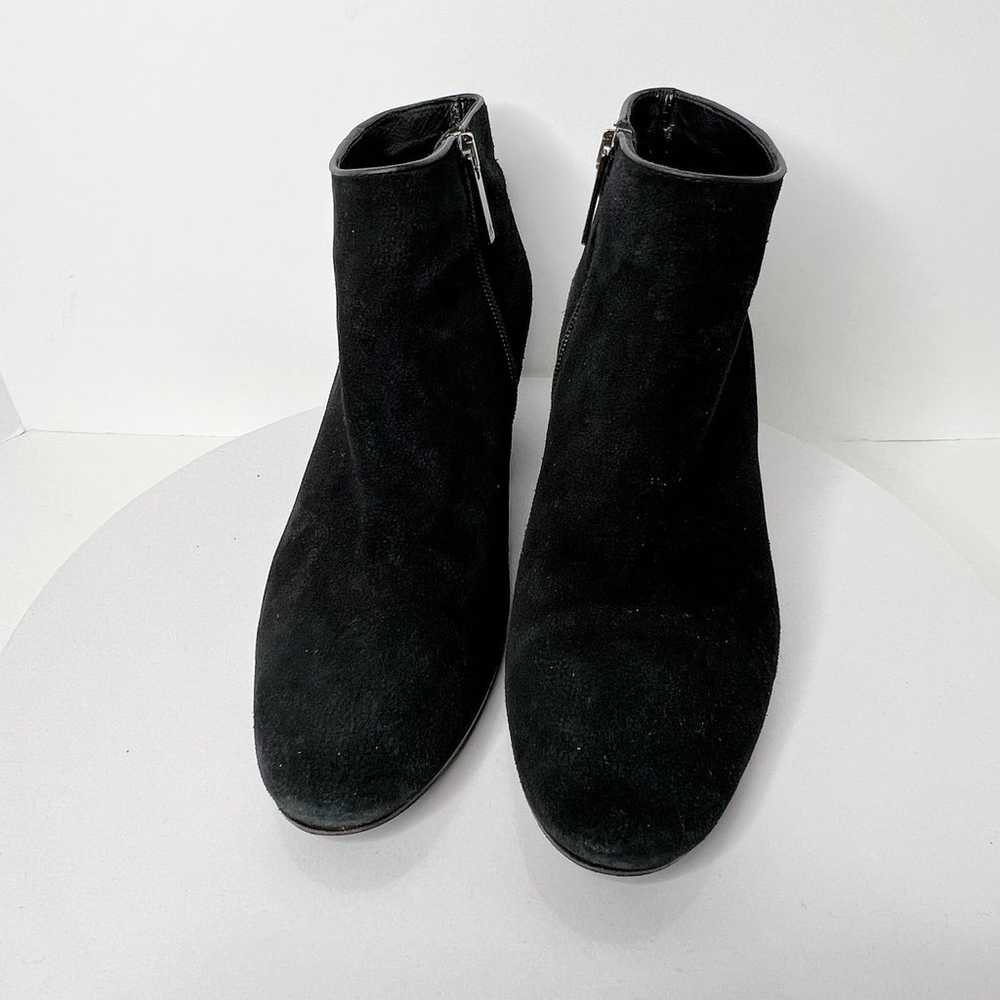 Aquatalia 7 Womens Suede Ankle Boots Black Almond… - image 2