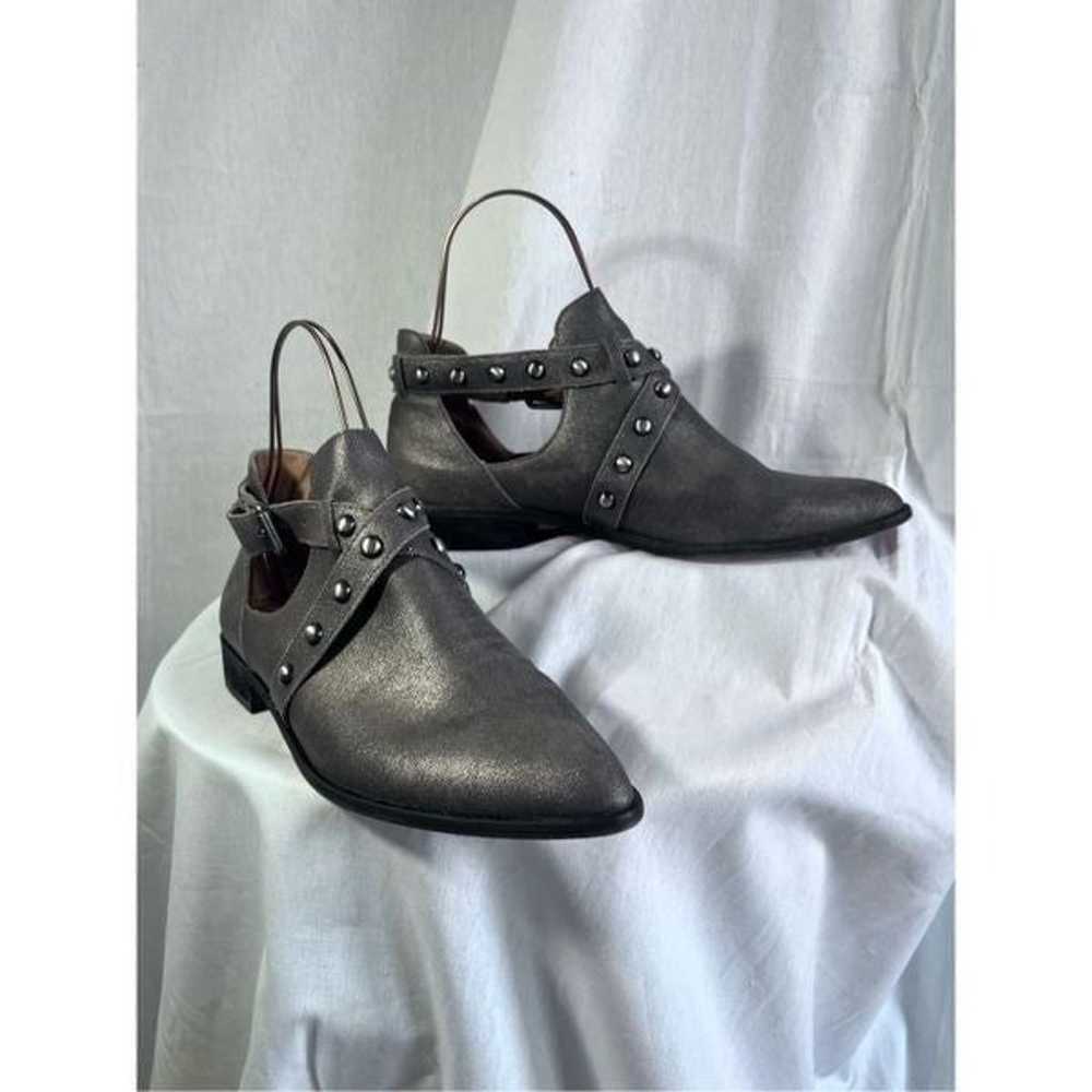 Corso Como gray metallic studded ankle boots, siz… - image 1