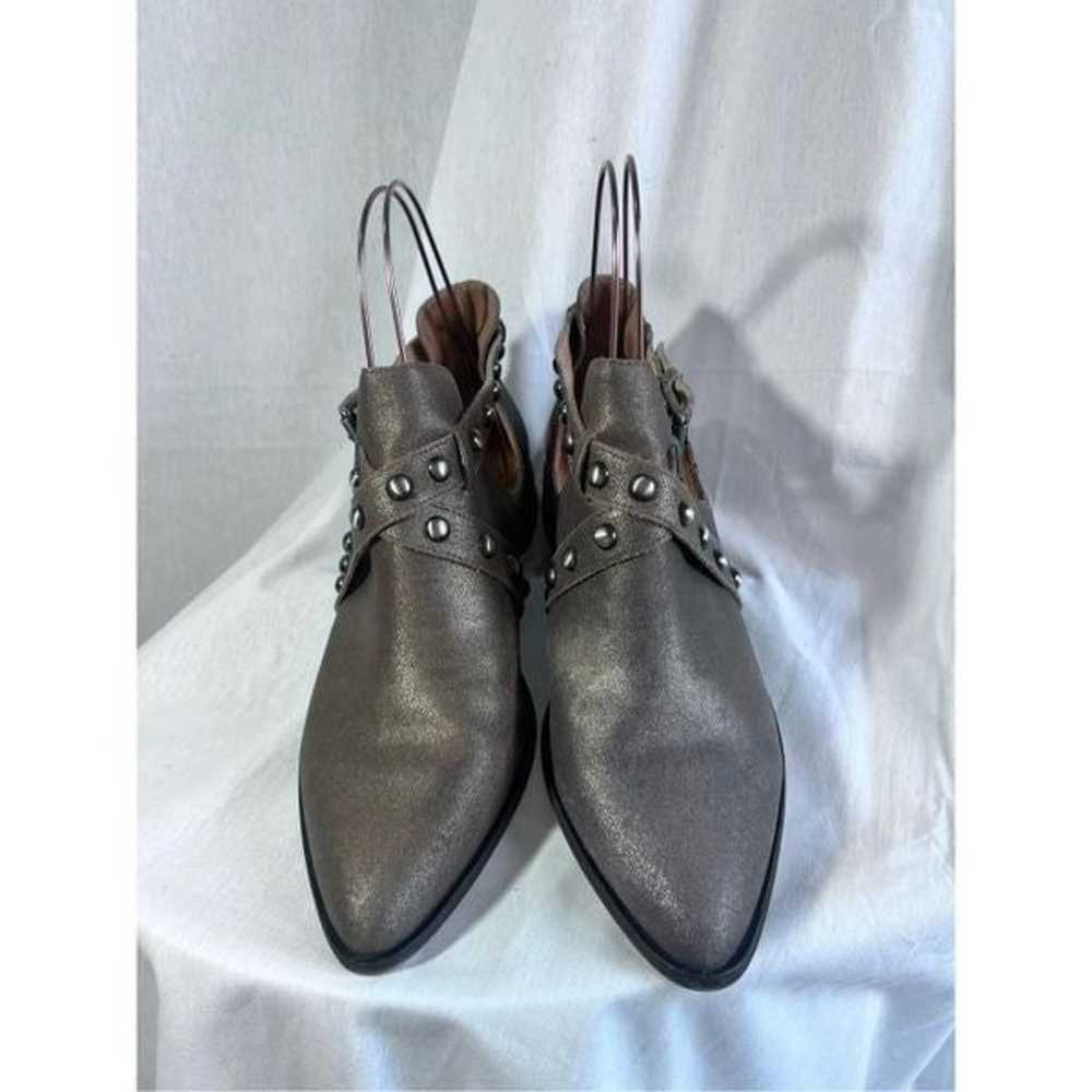 Corso Como gray metallic studded ankle boots, siz… - image 2