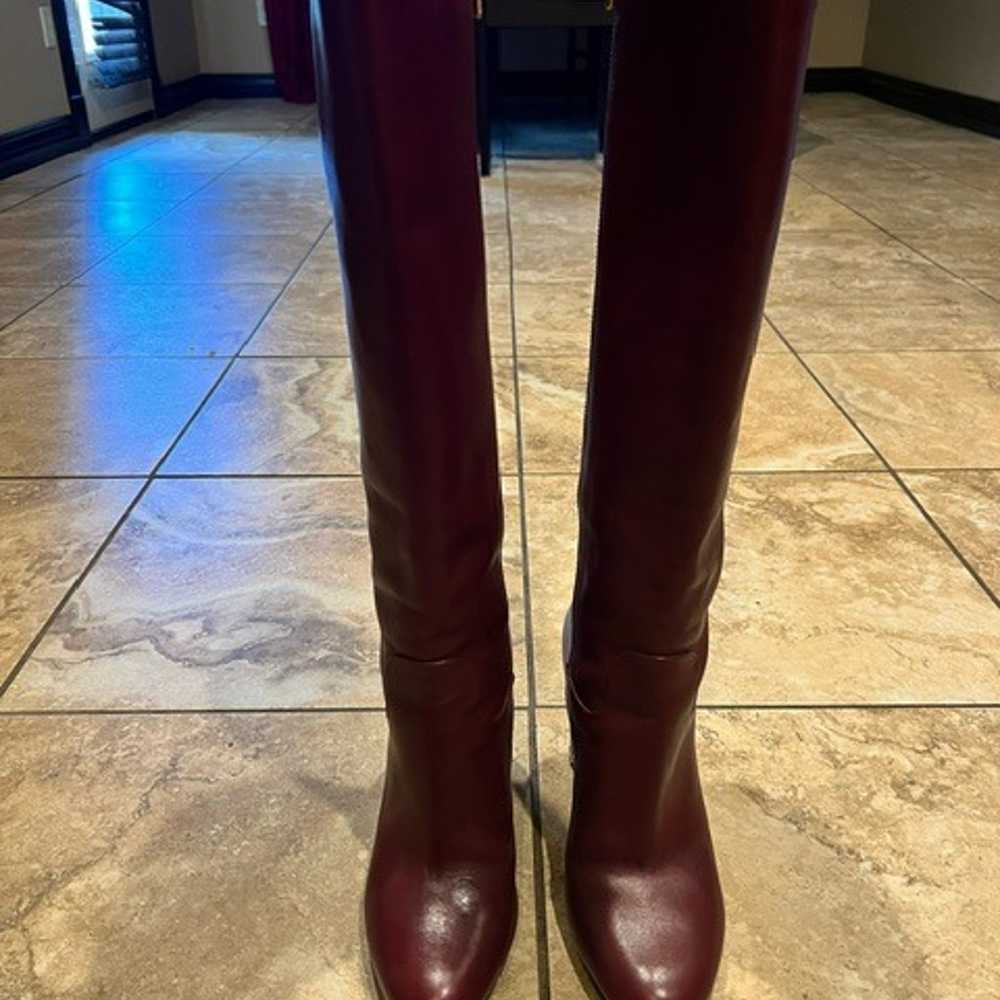 Michael Kors Burgundy Leather Boots - image 1