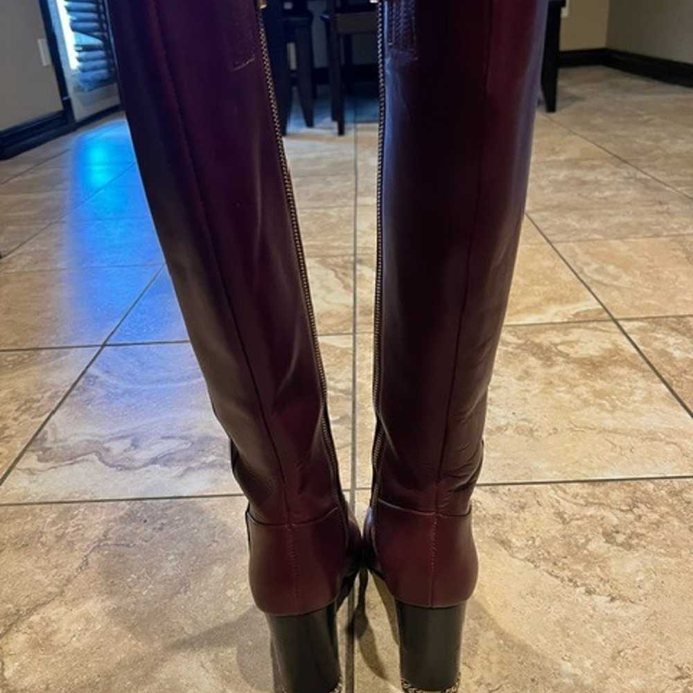 Michael Kors Burgundy Leather Boots - image 2