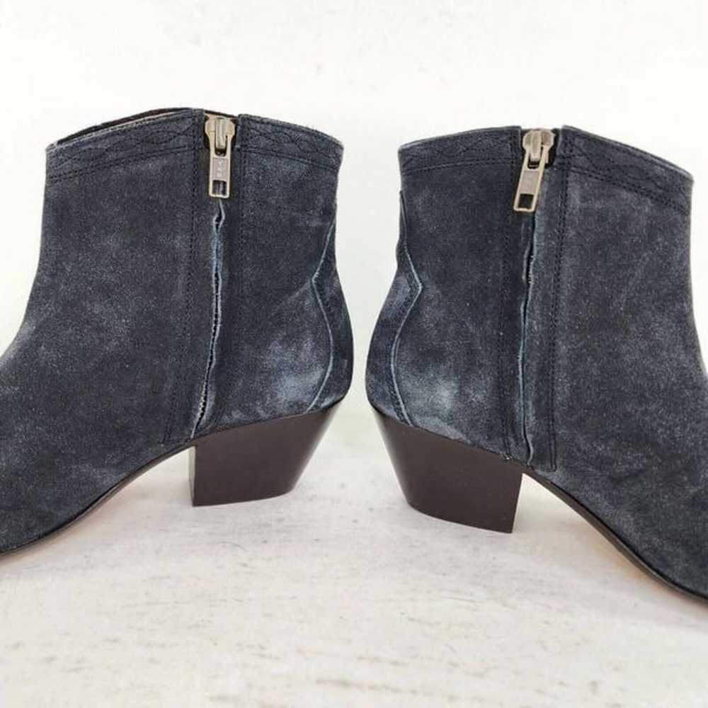 Isabel Marant Dacken Stacked Heel Suede Ankle Boo… - image 6