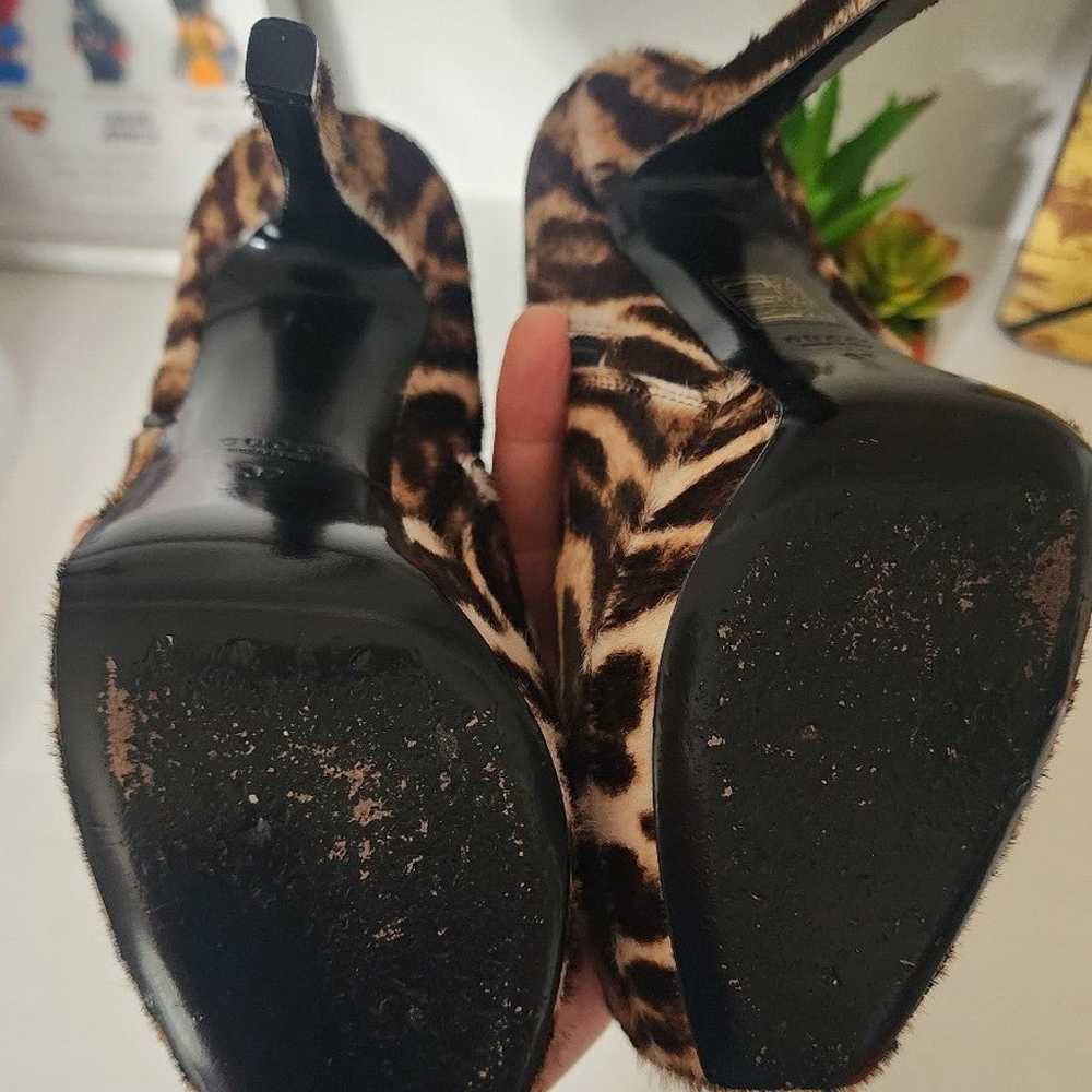 GUCCI PONY HAIR LEOPARD PRINT BOOTIES Size 37 / 6… - image 10