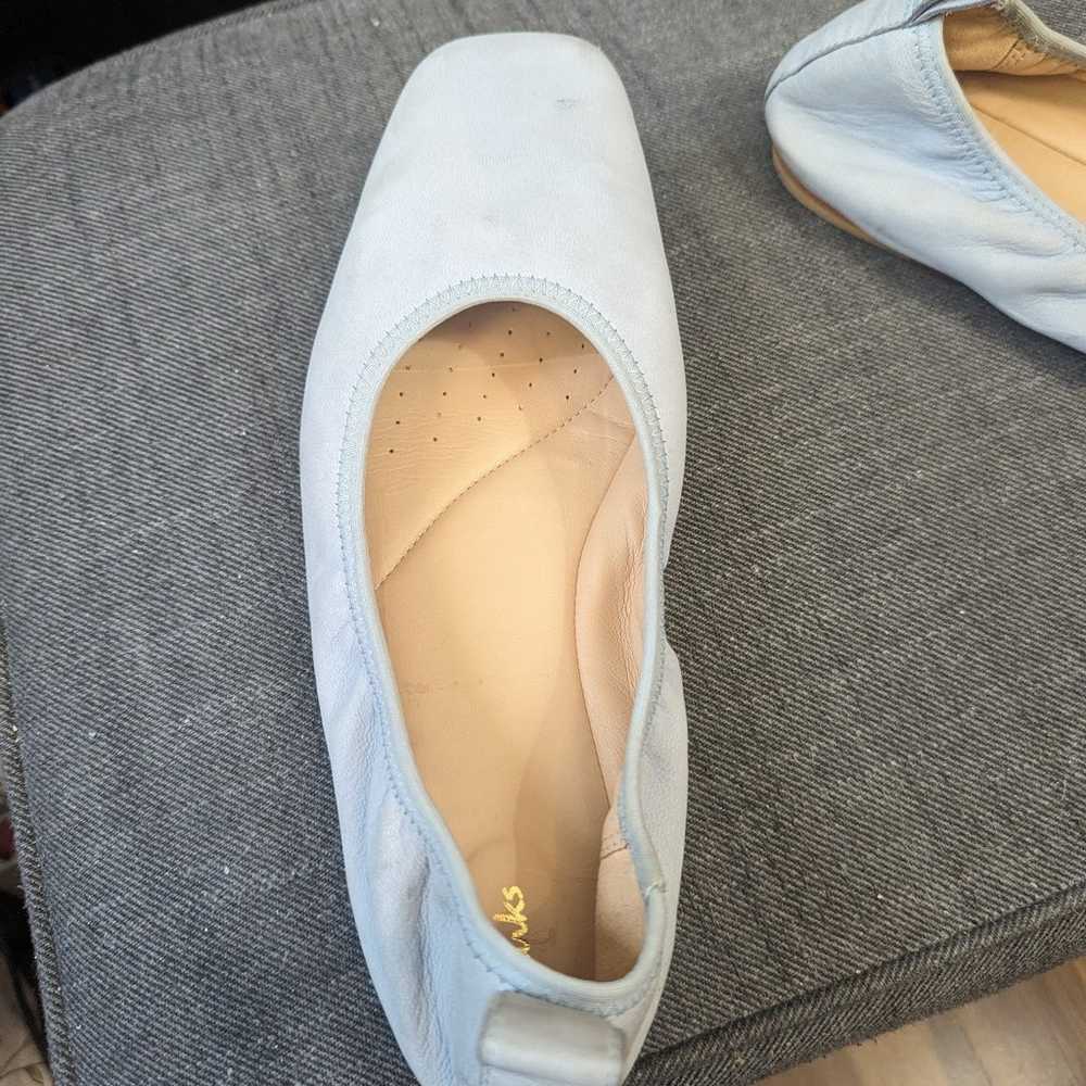 Clarks Baby Blue Ballet Flats size 9 - image 5