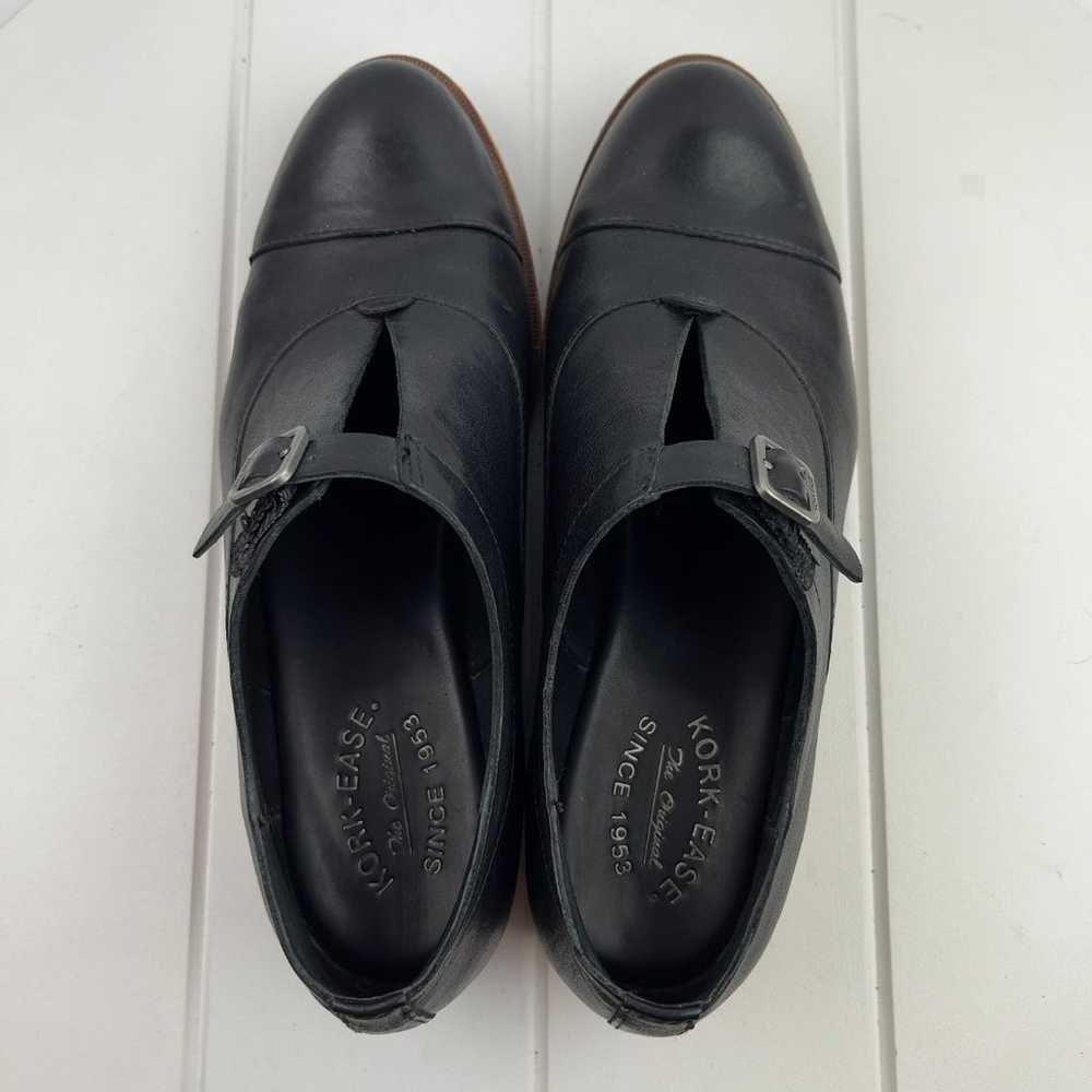 Kork-Ease Niseda Leather Black Shoes Womens Size … - image 5
