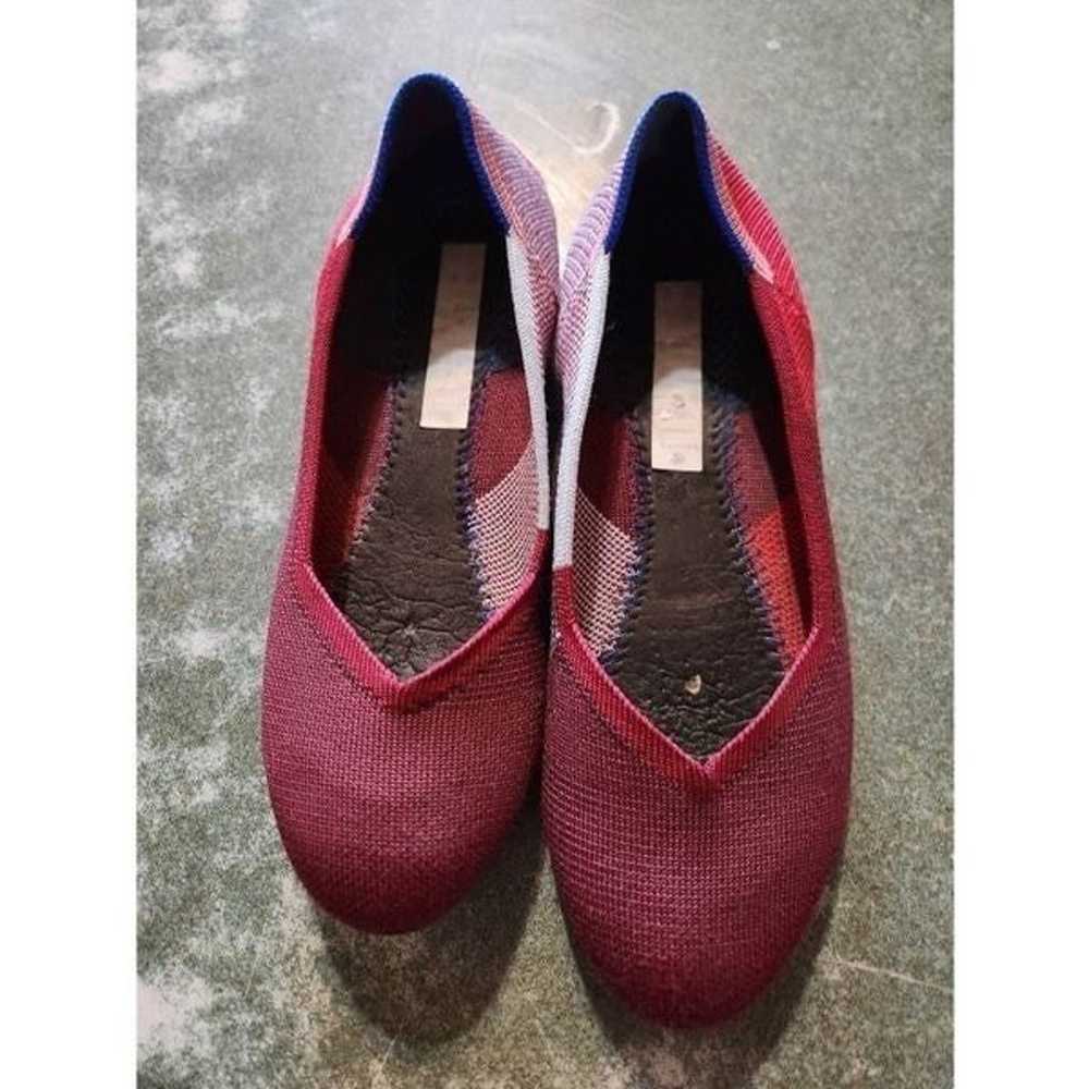 Rothy’s Berry Colorblock Round Toe Flats sz  7.5 … - image 1