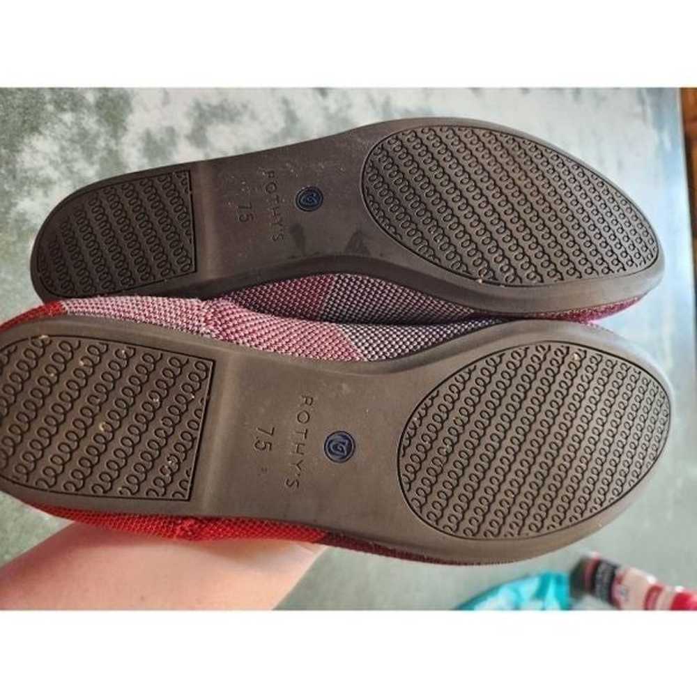Rothy’s Berry Colorblock Round Toe Flats sz  7.5 … - image 4