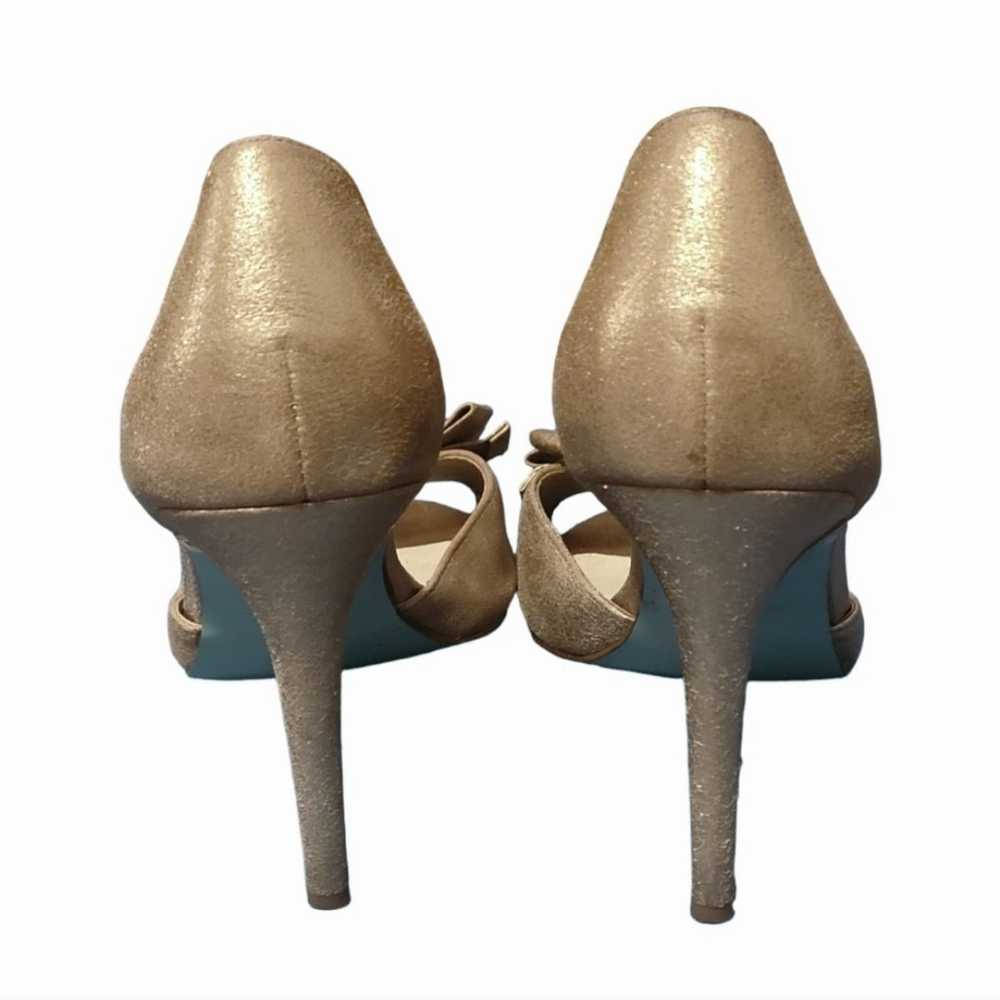 Betsey Johnson Glam Metallic D'Orsay Peep-Toe Pum… - image 5