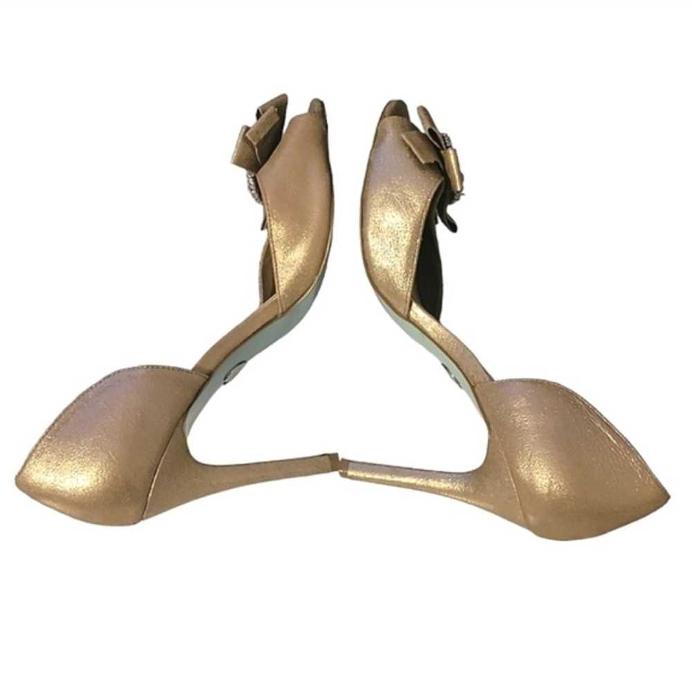 Betsey Johnson Glam Metallic D'Orsay Peep-Toe Pum… - image 6