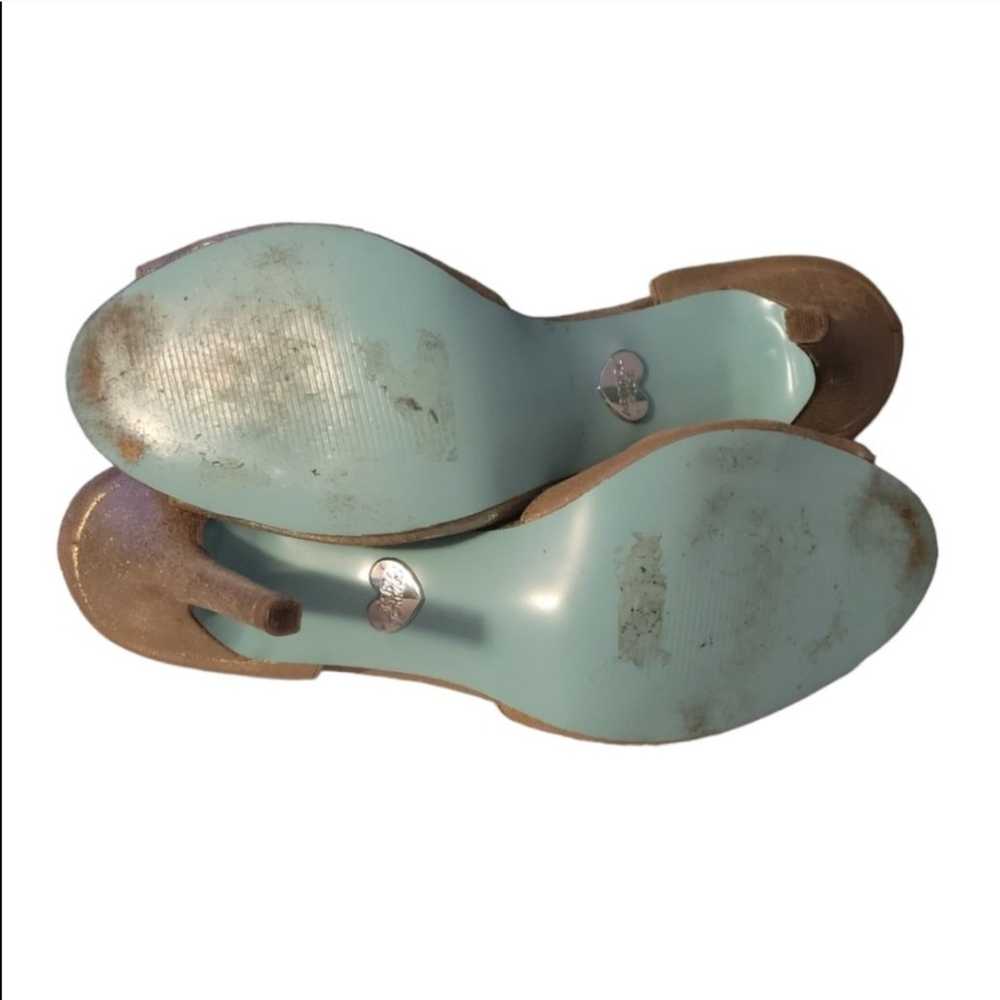 Betsey Johnson Glam Metallic D'Orsay Peep-Toe Pum… - image 7