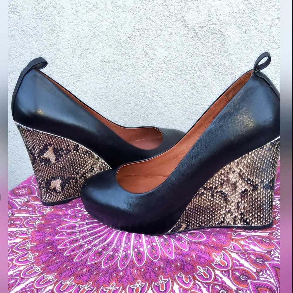 Jeffrey Campbell Nassau Black Wedge Heels - image 3