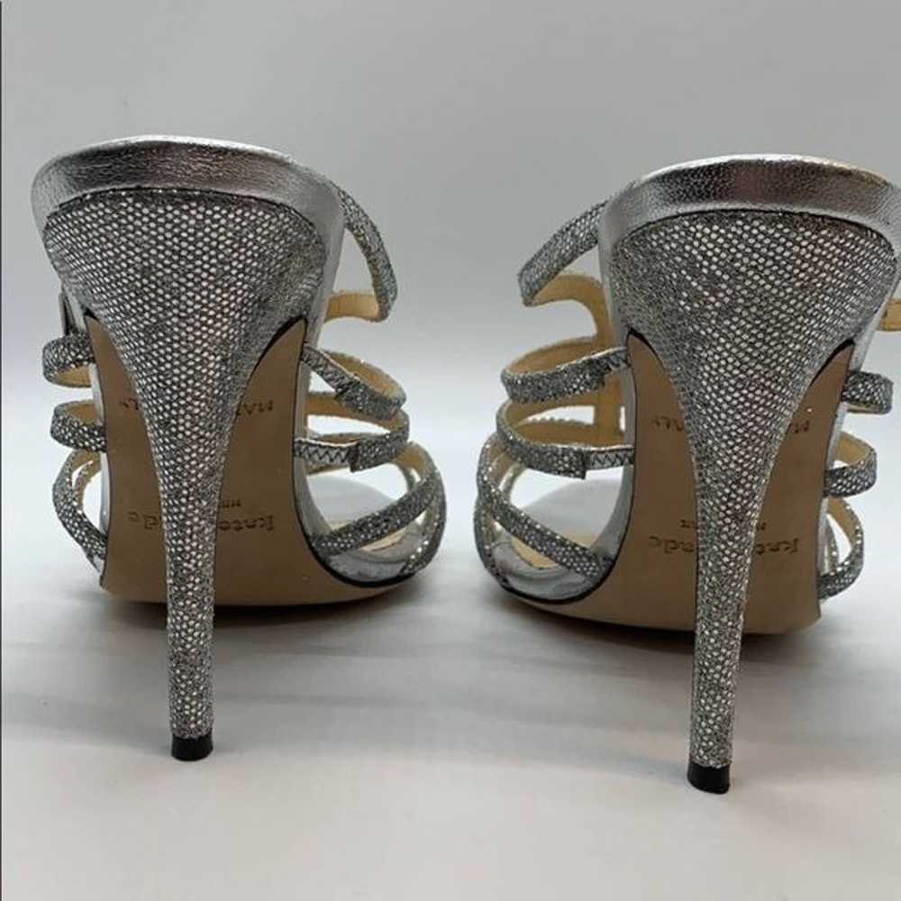 Kate Spade Caryl Metallic silver heels. 8.… - image 3